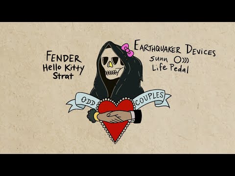 Odd Couples: Hello Kitty Strat & Earthquaker Devices Sunn 0))) Life Pedal