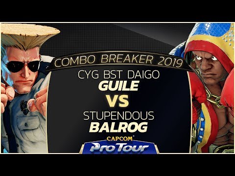 CYG BST Daigo (Guile) vs Stupendous (Balrog) - Combo Breaker 2019 Day 2 Pools - CPT 2019
