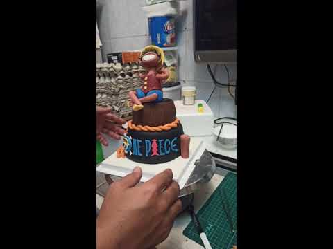 ONE PIECE Luffy Fondant Cake by Kyra's Cakes Macau