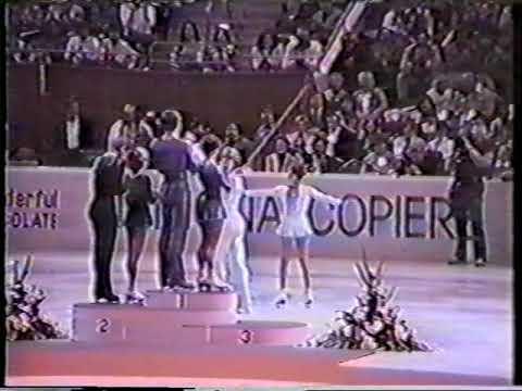 Medal Ceremony, Pairs Event - 1981 World Figure Skating Championships