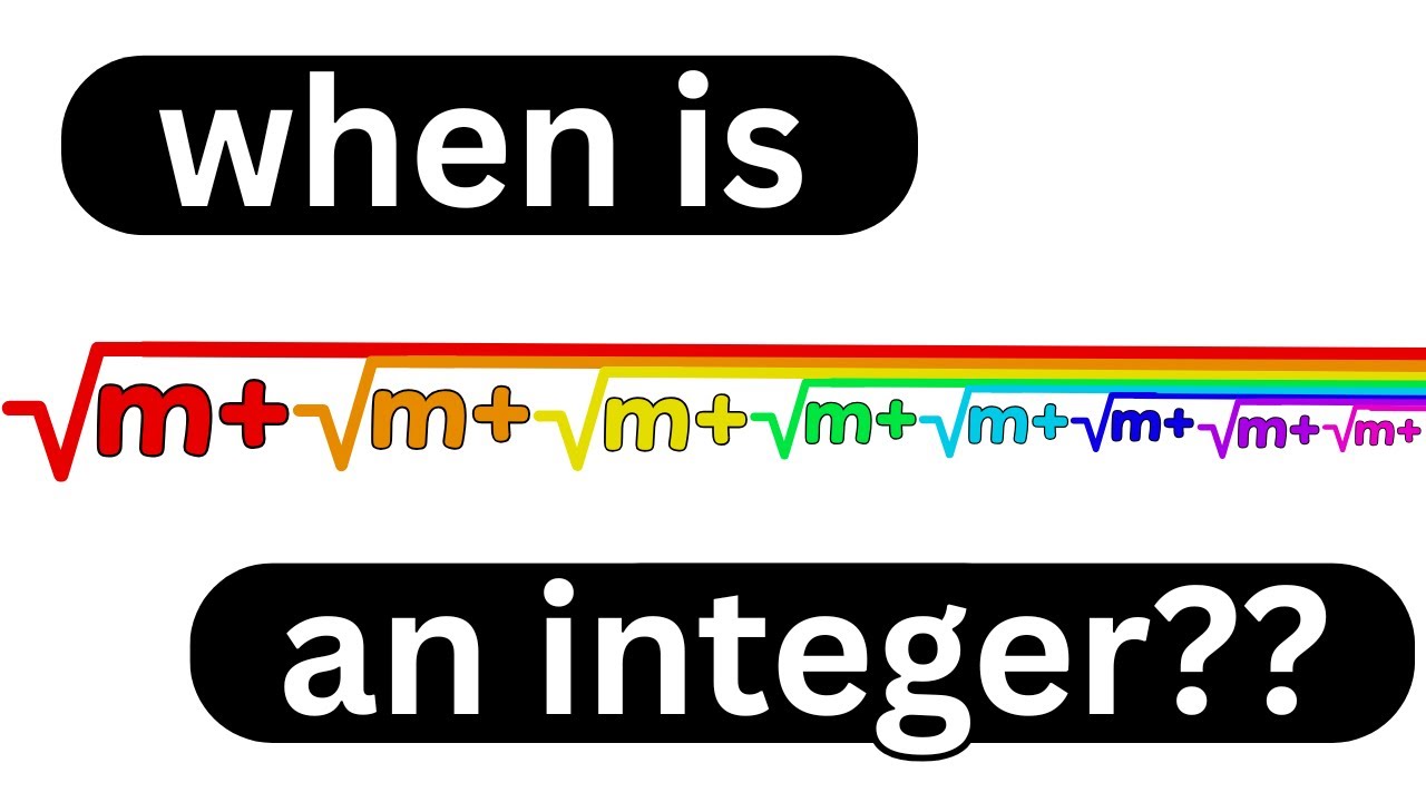 an integral infinitely nested radical