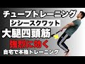 チューブトレーニング 前腿(大腿四頭筋)を強化!難易度MAX