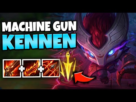 WHEN KENNEN HITS 5.0 ATTACK SPEED AND IS A LEGIT MACHINE GUN - League of Legends