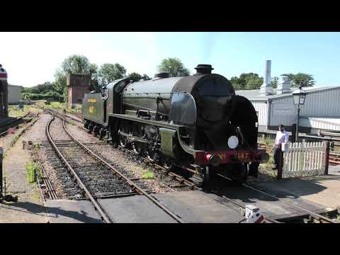 Southern Railway Maunsell S15 class 4-6-0 No 847 reversing out of Sheffield Park .18 july 2021