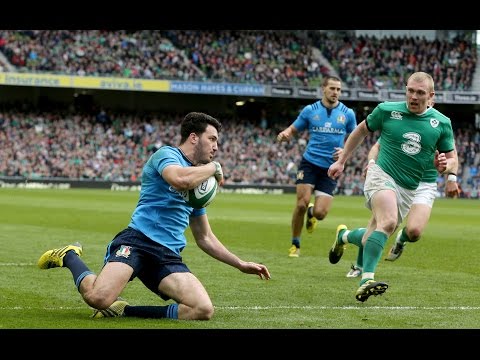 Sarto scores in the corner after TMO check! RBS 6 Nations