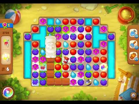 GardenScapes Level 2728 no boosters (13 moves)