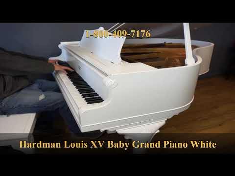 White Baby Grand Piano | Hardman Queen Anne Art-Case Designer image 8