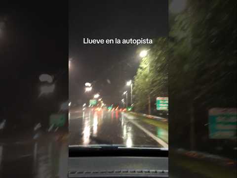 Lluvia en la autopista ⛈️ #Lluvia #Autopista #Driving