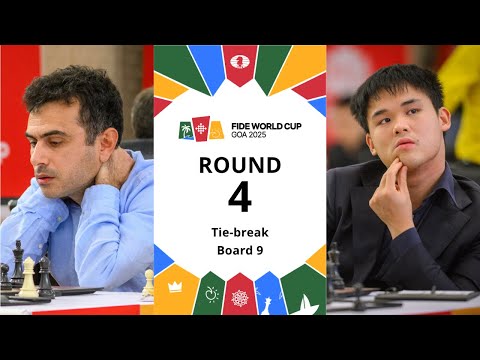 🇦🇲 Gabriel Sargissian – Awonder Liang 🇺🇸 | FIDE World Cup 2025 | Round 4 | Tie-break | Board 9