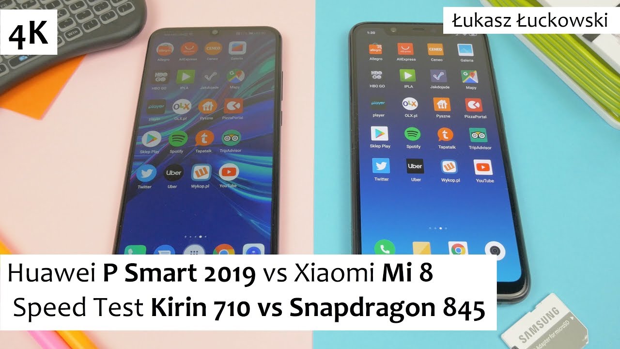 Huawei P Smart 2019 vs Xiaomi Mi 8  ❗❗❗ | Speed Test | Kirin 710 vs Snapdragon 845