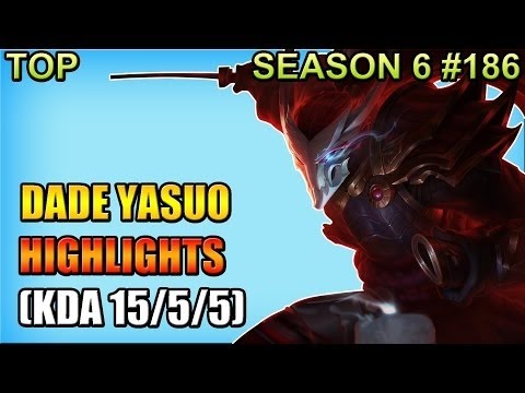 Dade - Yasuo vs Tank Ekko TOP - Mid - Patch 6.7 - KR SoloQueue Replay Highlights (April 5th 2016)