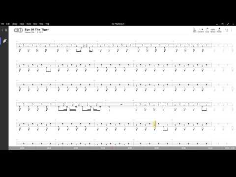 Eye Of The Tiger ( Survivor ) ,Tablatura e base Senza Basso - Backing bass track - NO BASS