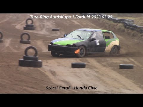 Szécsi Gergő - Honda Civic Tura-Ring AutósKupa 1. Forduló - Nyírtura 2023.03.25.