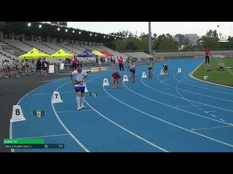 U15 Girls 200m Heat 3: 2022-23 State Combined Events Championships - Saturday