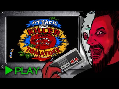 Live Stream #14 - Horror Games - Attack Of The Killer Tomatoes (NES) Full Playthrough