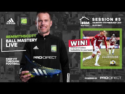 COME BACK STRONGER WEEK 5 - LIVE LOCKDOWN FOOTBALL SKILLS & FIT SESSION | COERVER EW BALL MASTERY