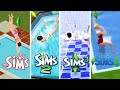 Sims 1 Sims 2 Sims 3 Sims 4 Swimming Evolution