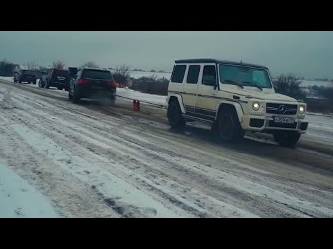 Mercedes G class VS Toyota VS Nissan VS BMW VS Range Rover VS Lexus & more - Tug of War Battle
