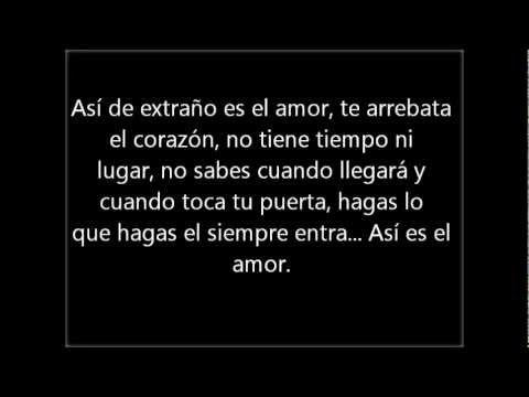 Asi es el amor- Tercer cielo- Letra