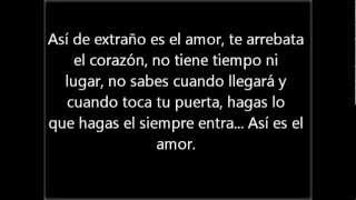 Asi es el amor- Tercer cielo- Letra