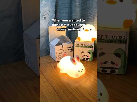 The 🐰 Rabbit Night Lamp This cute lamp lights up with a gentle tap #gift #light #lamp #ledlights
