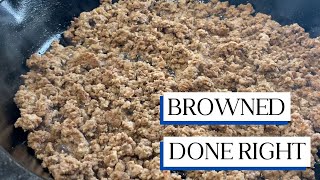 How to Brown Ground Beef | For Beginners & Non-Chefs