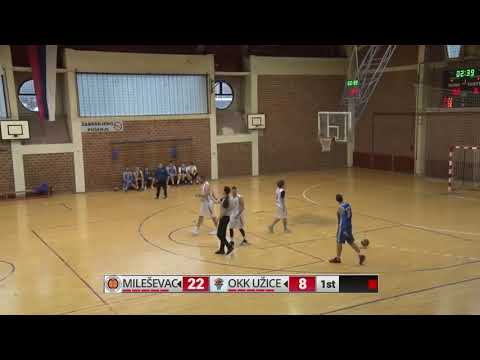 TV5: KK Mileševac - OKK Užice (1. poluvreme)