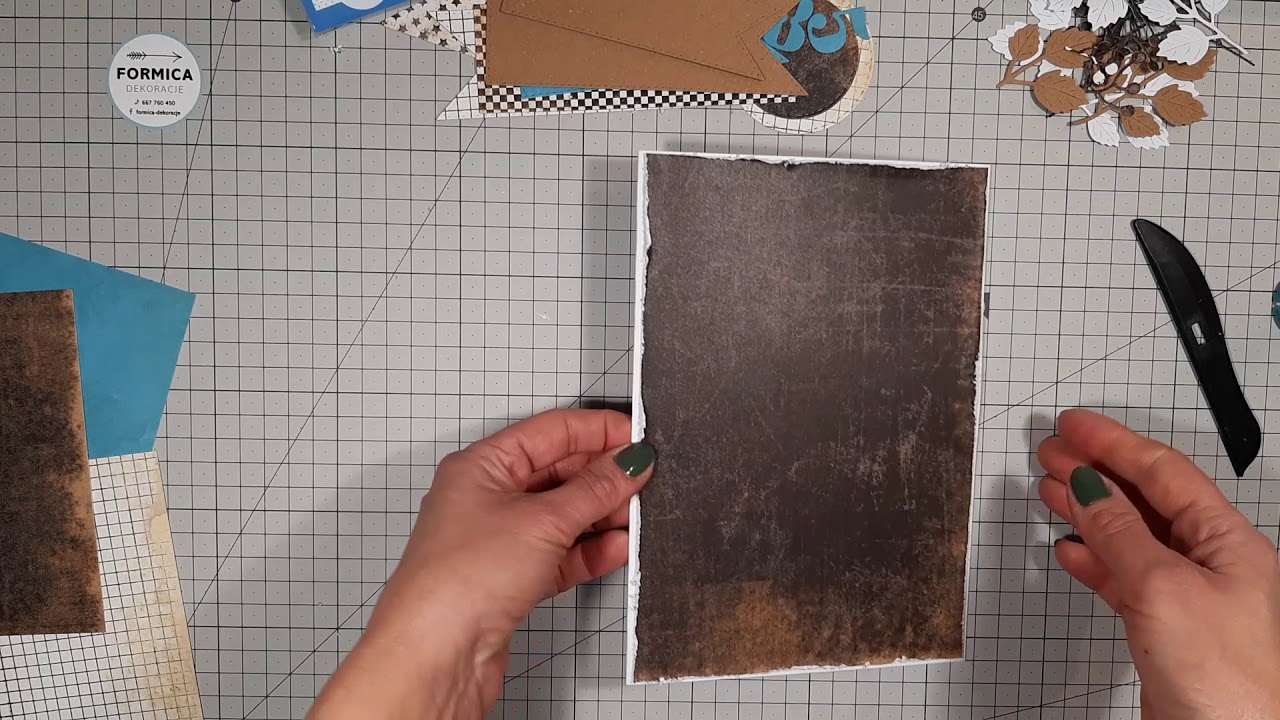 Męska kartka urodzinowa tutorial