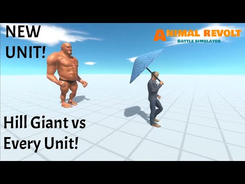 NEW Update! Hill Giant vs every unit |Animal Revolt Battle Simulator