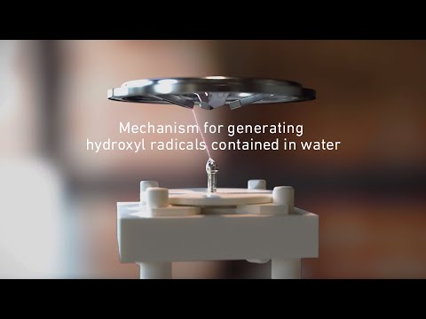 Mechanism for generating hydroxyl radicals contained in water [Panasonic]