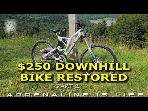 $250 Downhill Bike | Budget Mountain Bike Restoration Part 2:   Restoring a Vintage Downhill Bike.