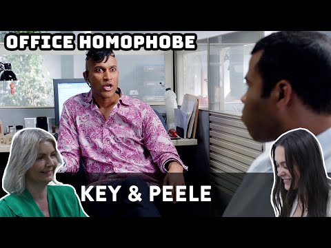 BRITISH FAMILY REACTS | Key and Peele - Office Homophobe!