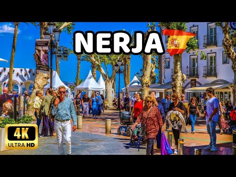 🇪🇦[4K] NERJA - The Town with the Best Views in Costa del Sol - Málaga, Axarquía, Spain