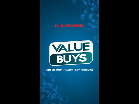 Promoção até 27 de agosto de 2023 | Disponível em todas as lojas KM Trading nos Emirados Árabes Unidos | COMPRAS DE VALOR