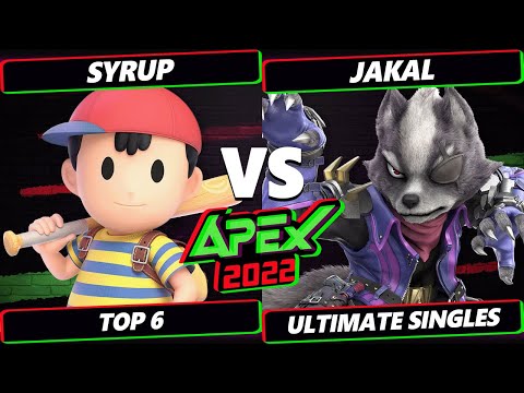 Apex 2022 Top 6 - Syrup (Ness) Vs. Jakal (Wolf) - SSBU Ultimate Tournament