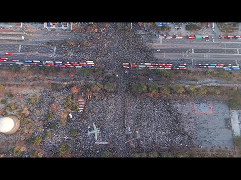 여의도 탄핵 집회 인원수는? 드론영상으로 확인하시죠~^^