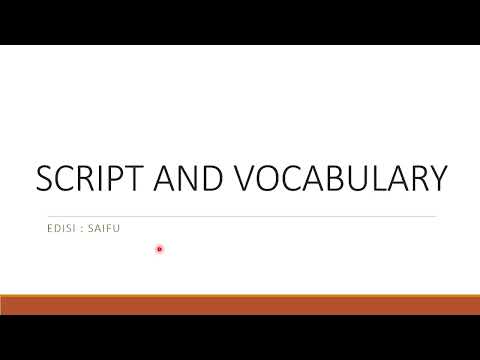 PENJELASAN SOAL JFT SOAL SCRIPT AND VOCABULARY #saifu