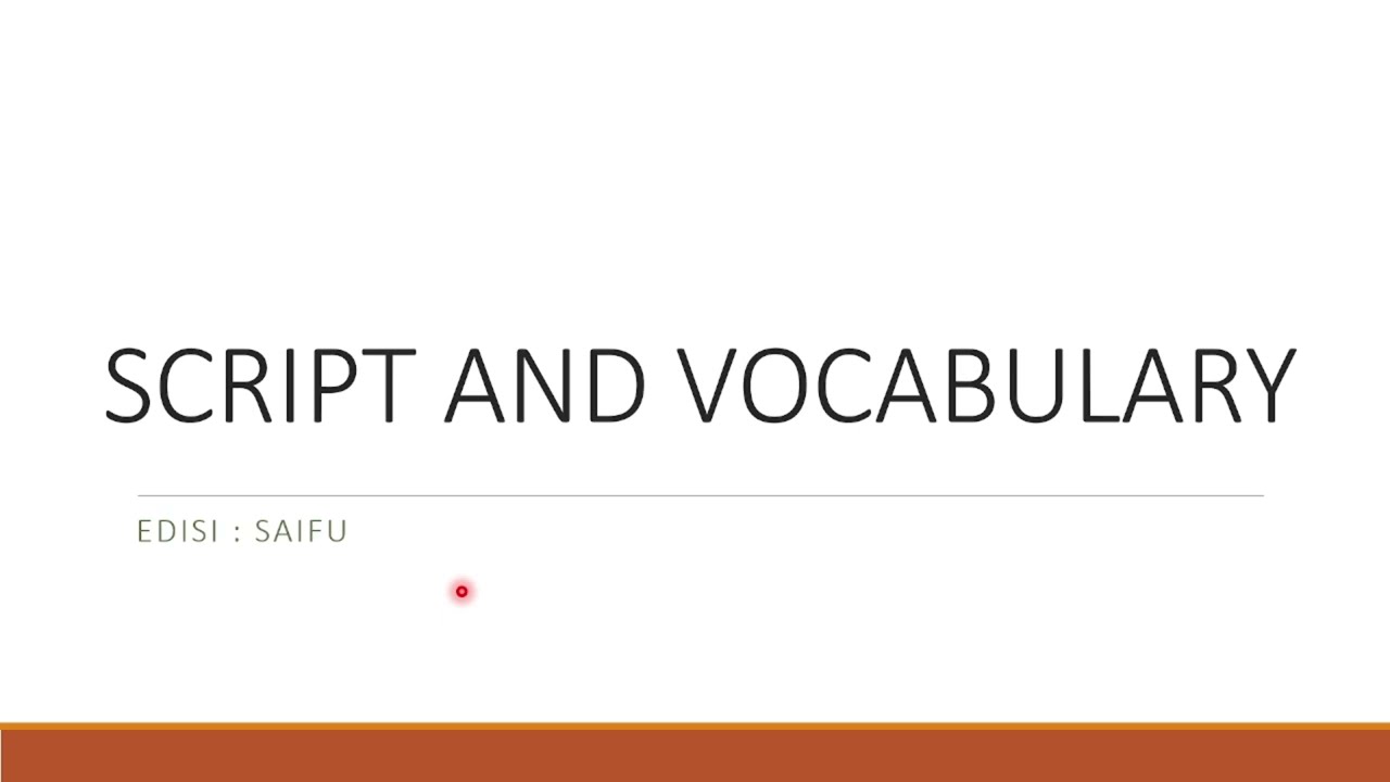 PENJELASAN SOAL JFT SOAL SCRIPT AND VOCABULARY #saifu