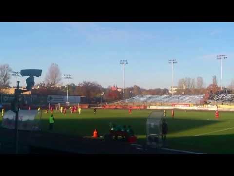 Motor Lublin Wisła Puławy 19.10.2013 gol na 2:2