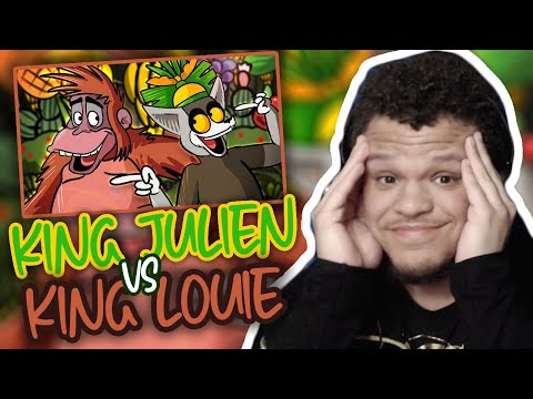 King Julien vs King Louie Rap Battle REACTION Live :)