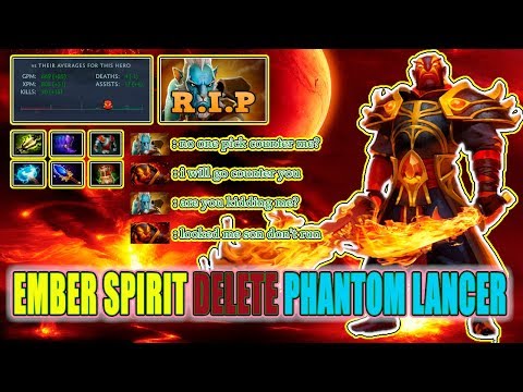 Ember Spirit Delete Phantom Lancer [Guide][Build][Rampage][Midlane]