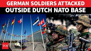 German Soldiers AMBUSHED Near Dutch NATO Headquarters; Masked Mob Launches Attack | Watch