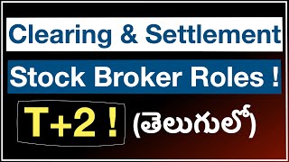How does Stock market works in India Telugu| Clearing and settlement | T+2