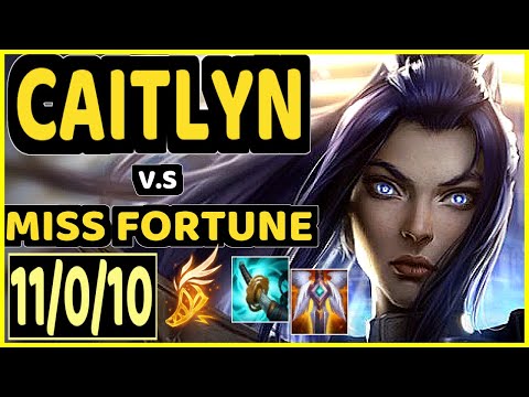 OMOK KING (CAITLYN) vs MISS FORTUNE - 11/0/10 KDA BOTTOM ADC GAMEPLAY - NA Ranked GRANDMASTER