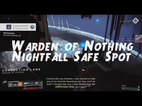 Destiny 2 Forsaken Nightfall Cheese on Warden of Nothing Strike