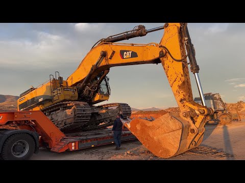 Loading & Transporting On Site The Caterpillar 385C Excavator - Sotiriadis/Labrianidis Mining Works