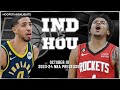 Indiana Pacers vs Houston Rockets Full Game Highlights | Oct 10 | 2023-24 NBA Preseason