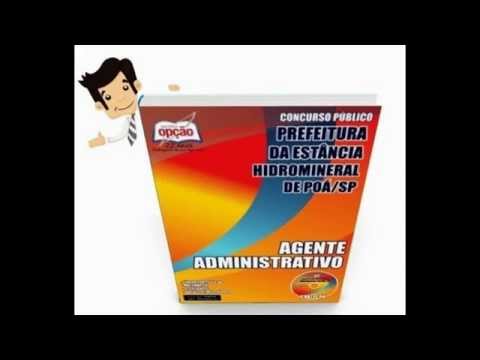 Apostila Concurso Poá 2015 - Agente Administrativo
