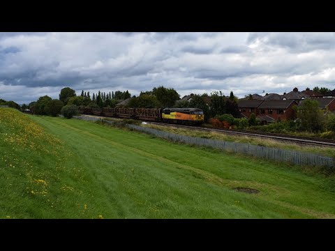 *RARE LOGS* Colas Rail Class 56 No. 56096 on 6Z34 Hellifield G.L - Chirk Kronospan on 14.08.23 HD