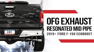 AWE 0FG Exhaust and Resonated Performance Mid Pipe for the 2015+ Ford F-150 EcoBoost